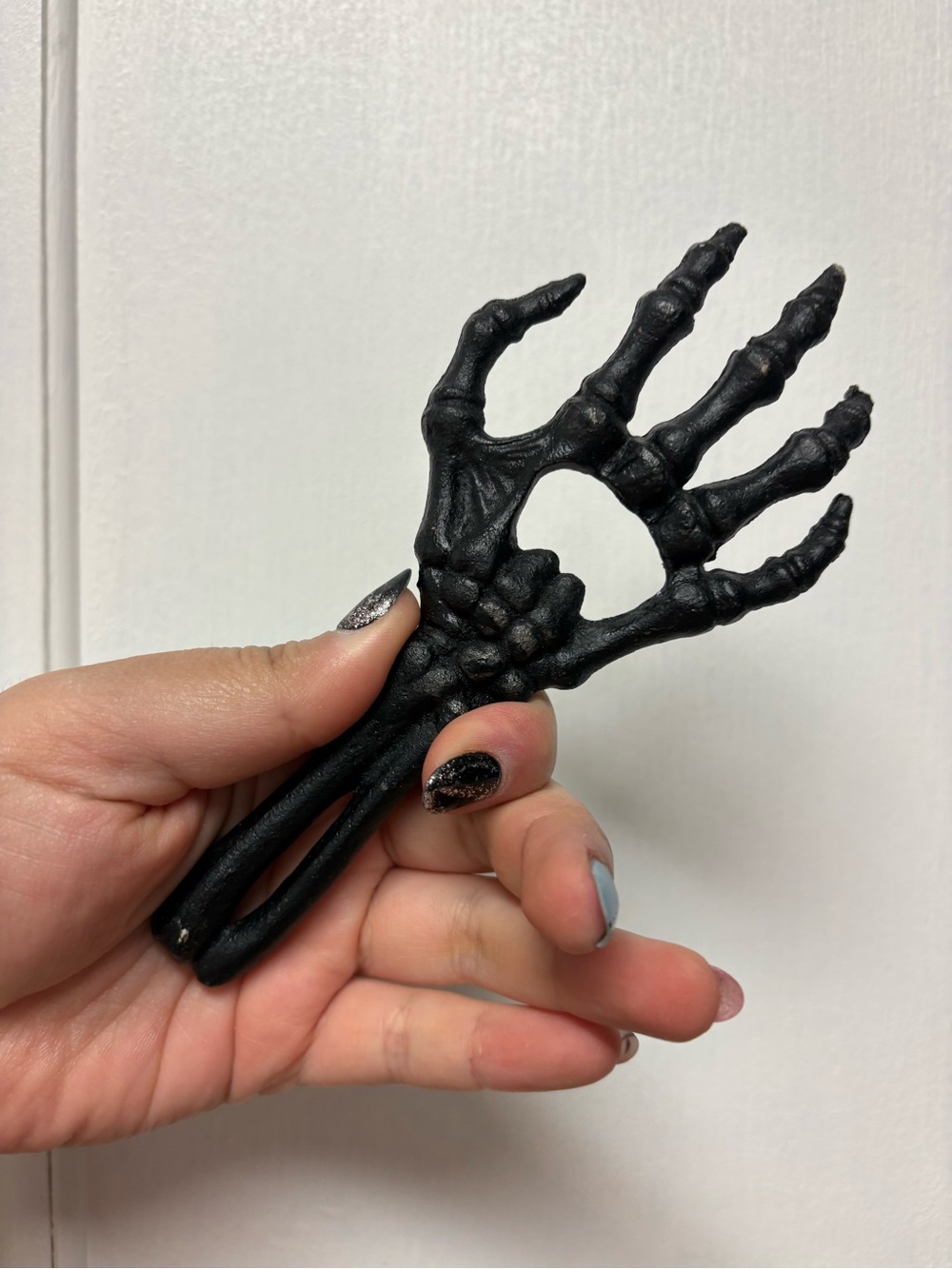 Black Skeleton Hand Bottle Opener -
